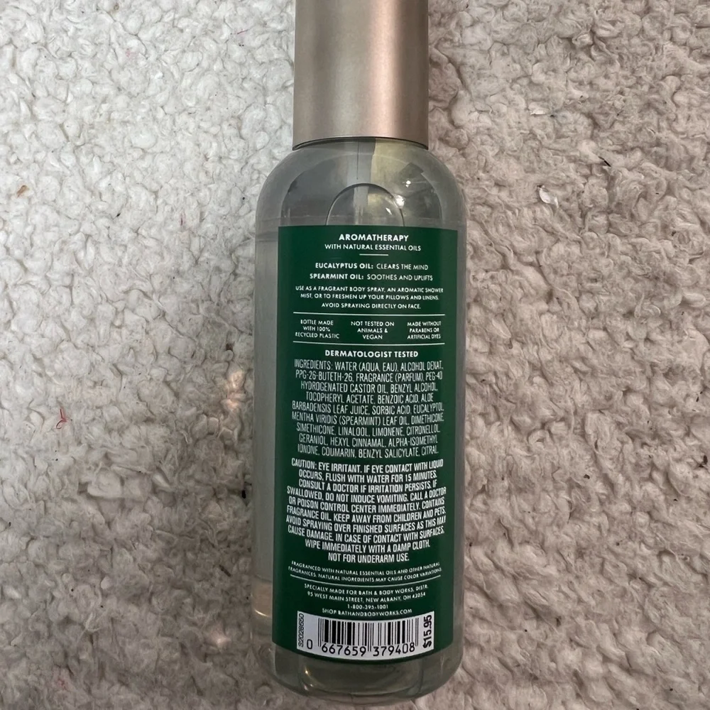 Bath & Body Eucalyptus Spearmint Aromatherapy Body Wash, Creme, Sleep Oil Mist